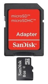   Micro SDHC SanDisk 8 Mobile SDSDQM-008G-B35A