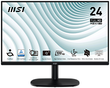 MSI PRO MP245V 23,8" 16:9 FHD(1920x1080) VA Flat,1ms(MPRT),4000:1,100M:1,300nit,178/178,HDMI 1.4,VGA(D-Sub),Tilt,VESA,100Hz,Black,1y war-ty