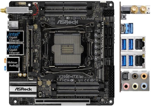 Мат. плата Socket2066 ASRock X299E-ITX/AC