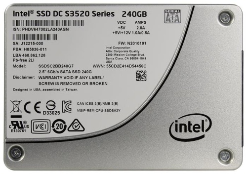 Накопитель SSD SATA 2.5 Intel 240Gb S3520 Enterprise Series SSDSC2BB240G701 фото 2