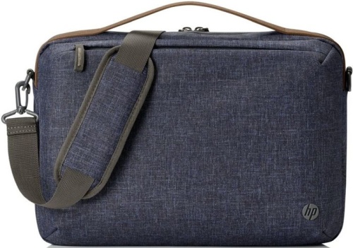Сумка для ноутбука Hewlett Packard RENEW Topload синий/коричневый пластик (1A218AA) фото 2 Сумка для ноутбука Hewlett Packard RENEW Topload синий/коричневый пластик (1A218AA) фото 2