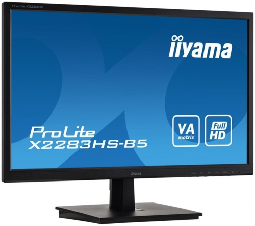 Монитор Iiyama X2283HS-B5 черный фото 3