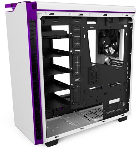 Корпус Miditower NZXT CA-H442W-W2 H440 WHITE/PURPLE фото 6