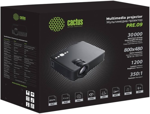 Проектор Cactus CS-PRE.09B.WVGA фото 4