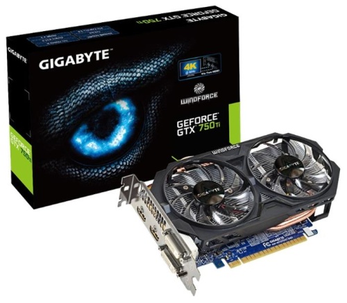 Видеокарта PCI-E GIGABYTE 2048МБ GeForce GTX750Ti OC GV-N75TOC-2GI фото 4