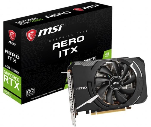 Видеокарта PCI-E MSI 6144Mb GeForce RTX 2060 AERO ITX 6G OC фото 5