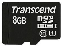 Карта памяти Micro SDHC Transcend 8ГБ microSDHC Class 10 UHS-I TS8GUSDCU1