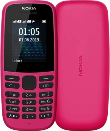 Сотовый телефон GSM Nokia 105 DS TA-1174 Pink (16KIGP01A01)