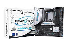 MAXSUN MS-eSport Z890M WIFI, LGA1851, Z890, 4*DDR5, 4*SATA3, 3*M.2, USB 3.2, USB 2.0, Type-C, 1*PCIEx16, 1*PCIex4, 1*PCIex1, HDMI+DP, ATX