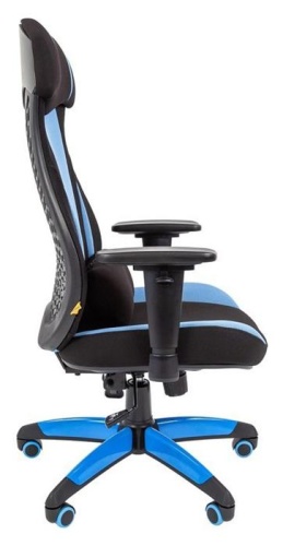 Игровое кресло Chairman game 14 чёрное/голубой 00-07022219 фото 3 Игровое кресло Chairman game 14 чёрное/голубой 00-07022219 фото 3