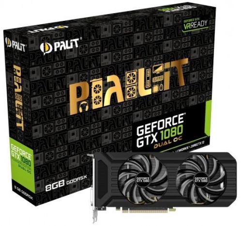 Видеокарта PCI-E Palit 8192Мб PA-GTX1080 DUAL OC 8G NEB1080U15P2-1045D фото 5