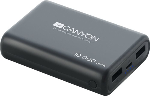 Мобильный аккумулятор CANYON 10000mAh PB-104 Power bank CNS-CPBP10B Мобильный аккумулятор CANYON 10000mAh PB-104 Power bank CNS-CPBP10B