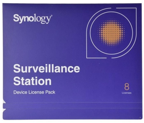 Опция для хранилища данных Synology Лицензия SURVEILLANCE STATION PACK8 DEVICE LICENCEPACK8DEVICE