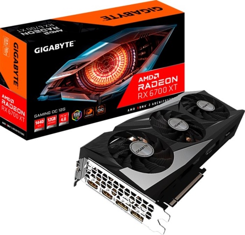 Видеокарта PCI-E GIGABYTE 12Gb Radeon RX 6700 XT (GV-R67XTGAMING OC-12GD) RTL фото 8