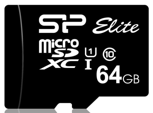 Карта памяти micro SDXC Silicon Power 64Gb SP064GBSTXBU1V10