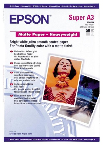 Бумага Epson Matte Paper-Heavyweight C13S041264