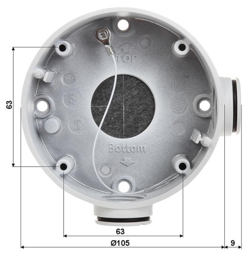 Монтажная коробка Hikvision DS-1260ZJ фото 5