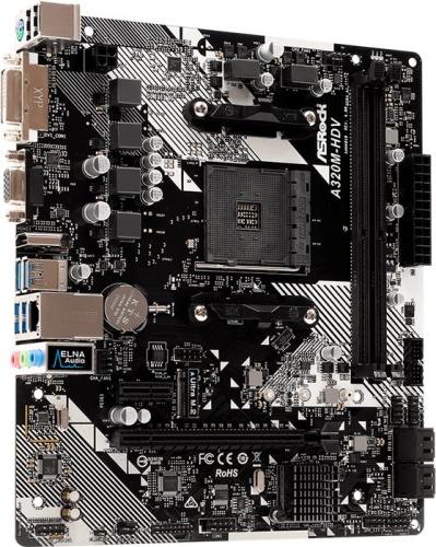 Мат. плата SocketAM4 ASRock A320M-HDV R4.0 фото 3