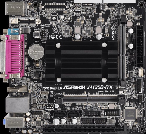 Мат. плата с CPU ASRock J4125B-ITX