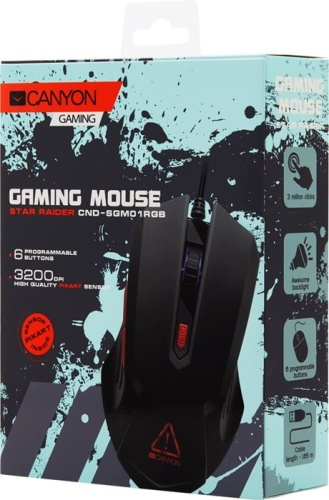 Игровая мышь CANYON Star Raider GM-1 CND-SGM01RGB фото 3 Игровая мышь CANYON Star Raider GM-1 CND-SGM01RGB фото 3