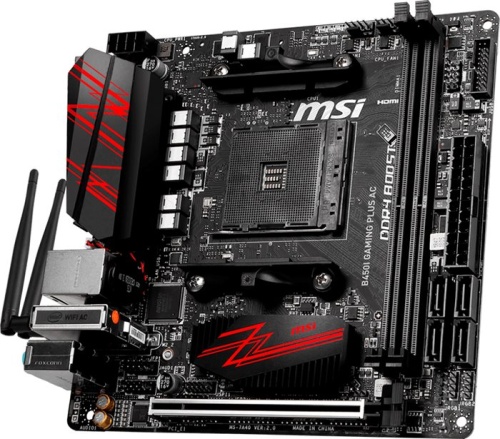 Мат. плата SocketAM4 MSI B450I GAMING PLUS AC фото 2