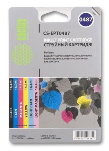 Картридж струйный совместимый Cactus CS-EPT0487