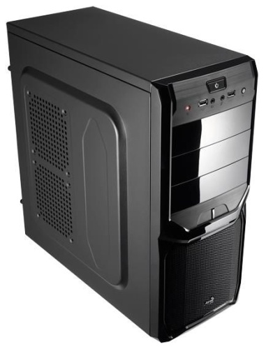 Корпус Miditower Aerocool V3X Black Edition, черный (600Вт) фото 2