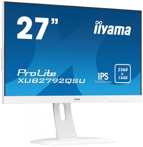 Монитор Iiyama XUB2792QSU-W1 белый фото 2