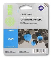 Картридж струйный совместимый Cactus CS-EPT0552 голубой