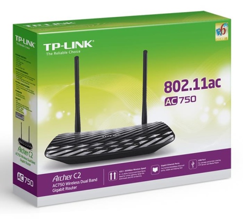 Маршрутизатор WiFI TP-Link Archer C2 AC750 фото 4