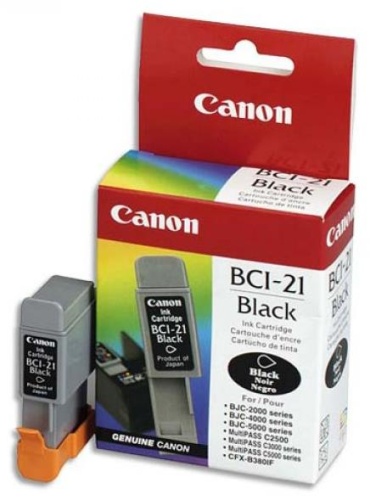 Оригинальный струйный картридж Canon BCI-21 black 0954A002