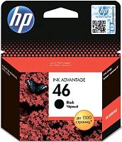 Оригинальный струйный картридж Hewlett Packard 46 Black Ink Cartridge CZ637AE