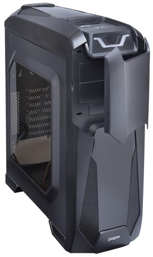 Корпус Miditower EXEGATE EVO-8201 Black-Blue light EX270557RUS фото 4