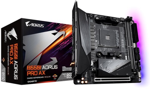 Мат. плата SocketAM4 GIGABYTE B550I AORUS PRO AX RTL фото 4