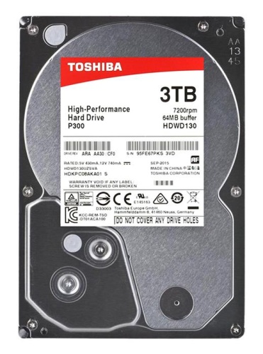 Жесткий диск SATA HDD Toshiba 3TB HDWD130UZSVA