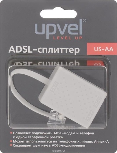 Сплиттер ADSL Upvel US-AA фото 2 Сплиттер ADSL Upvel US-AA фото 2