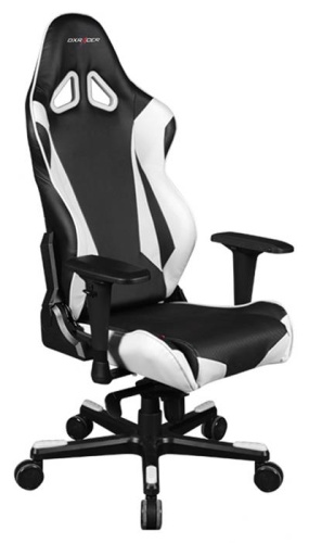Игровое кресло DXRacer OH/RJ001/NW Racing чёрно-белое фото 2 Игровое кресло DXRacer OH/RJ001/NW Racing чёрно-белое фото 2