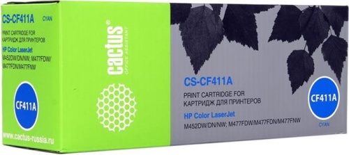 Картридж совместимый лазерный Cactus CS-CF411A голубой