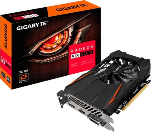 Видеокарта PCI-E GIGABYTE 2048Mb GV-RX560OC-2GD фото 4