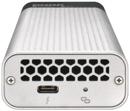 Опция для хранилища данных QNAP QNAP QNA-T310G1T Single port Thunderbolt 3 to single port 10GbE NBASE-T RJ-45 adapter, bus powered, 10Gbps 5Gbps 2.5Gbps 1Gbps 100Mbps фото 6