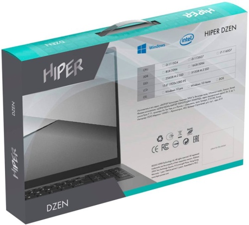 Ноутбук Hiper DZEN MTL1569 U0WHH89N фото 7