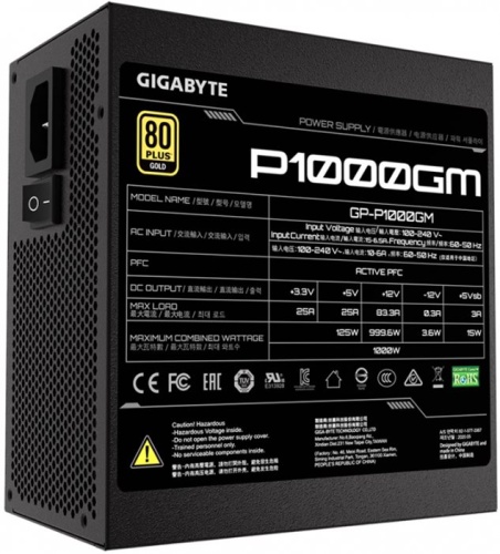 Блок питания GIGABYTE 1000W GP-P1000GM фото 5