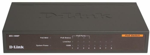 Коммутатор D-Link DES-1008P