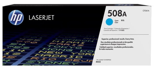 Оригинальный лазерный картридж Hewlett Packard 508A синий CF361A