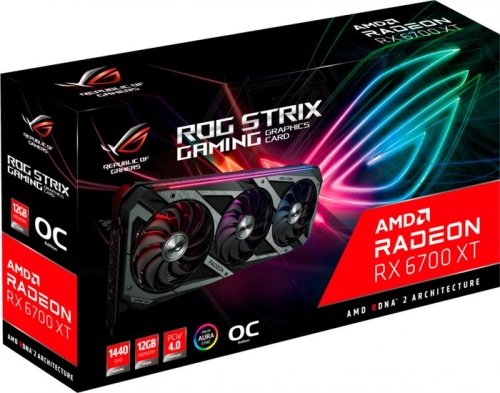 Видеокарта PCI-E ASUS 12Gb Radeon RX 6700 XT (ROG-STRIX-RX6700XT-O12G-GAMING) RTL фото 4