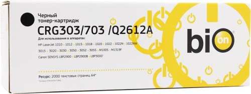 Картридж совместимый лазерный Bion Cartridge 703/303/Q2612A PTCRG303/703/Q2612A