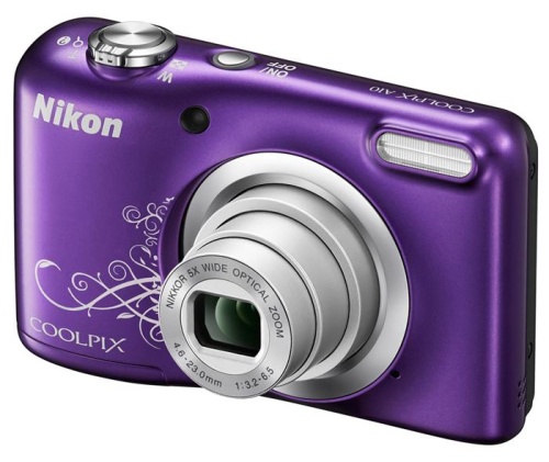 Цифровой фотоаппарат Nikon CoolPix A10 фиолетовый/рисунок VNA983E1 фото 3