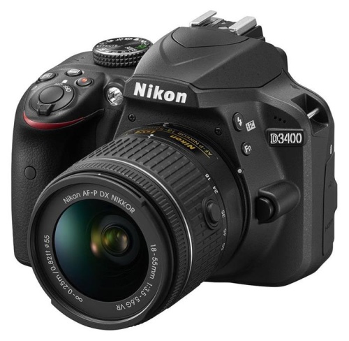 Цифровой фотоаппарат Nikon D3400 черный VBA490K001