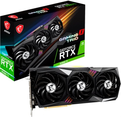 Видеокарта PCI-E MSI 12Gb GeForce RTX3080 Ti (RTX 3080 Ti GAMING X TRIO 12G) RTL фото 6