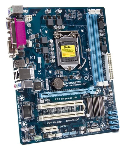 Мат. плата Socket1155 GIGABYTE GA-H61M-S2PV GA-H61M-S2PV/OEM фото 3